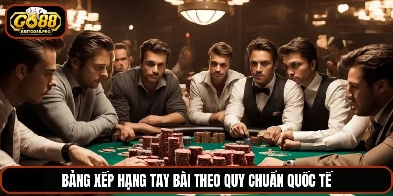 Bảng xếp hạng tay bài theo quy chuẩn quốc tế