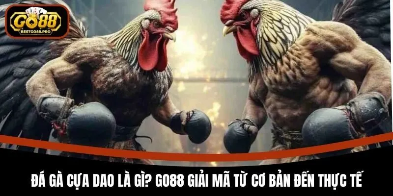 Đá Gà Cựa Dao Là Gì? Go88 Giải Mã Từ Cơ Bản Đến Thực Tế