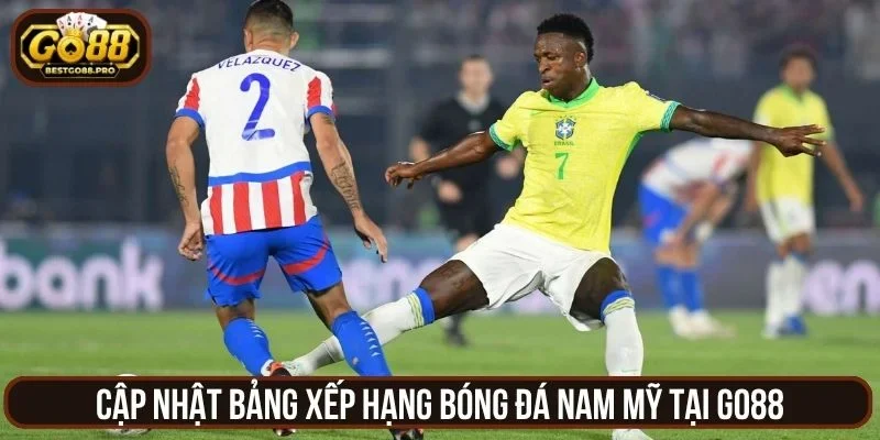 Cập nhật bảng xếp hạng bóng đá Nam Mỹ tại Go88