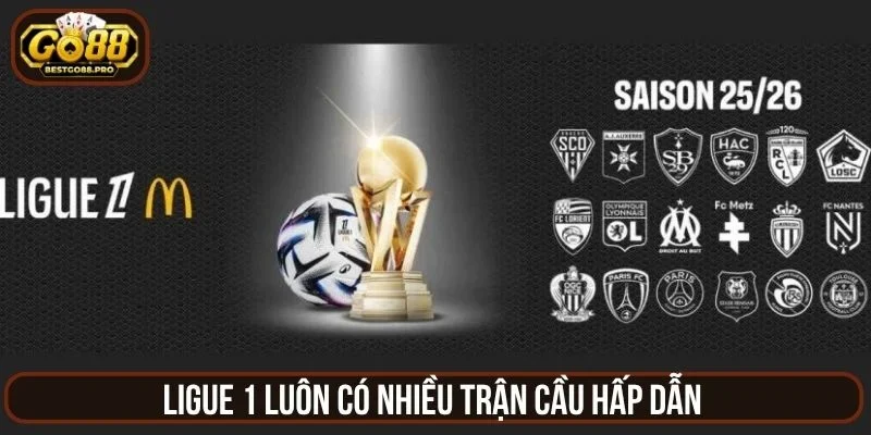 Ligue 1 luôn có nhiều trận cầu hấp dẫn 
